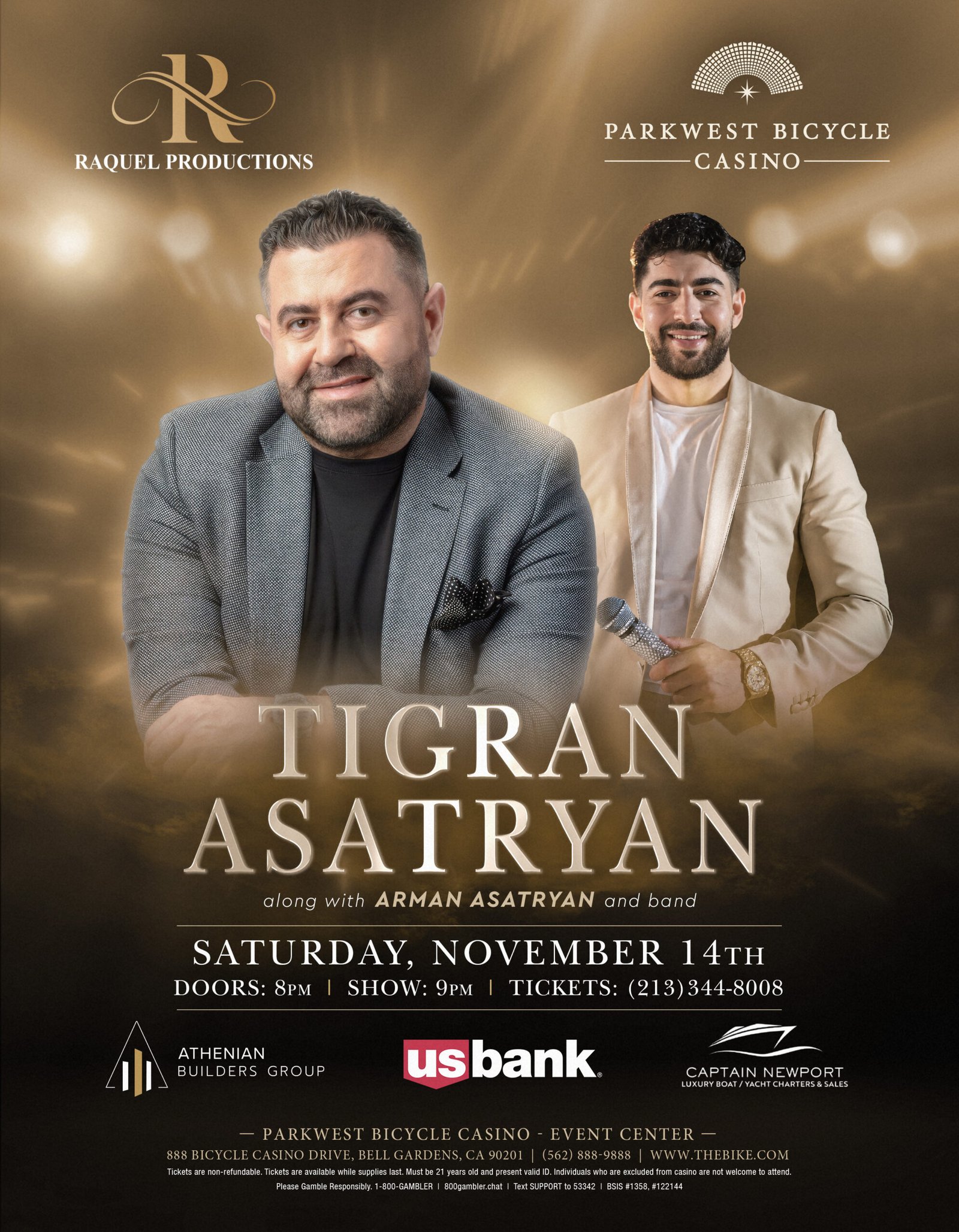 Tigran Asatryan | November 14th | Parkwest Bicycle Casino